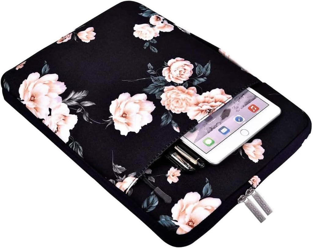 Laptop Sleeve Compatible with Macbook Air/Pro, 13-13.3 Inch Notebook, Compatible with Macbook Pro 14 Inch M4 M3 M2 M1 Chip Pro Max 2024-2021, Polyester Camellia Multifunctional Briefcase Bag
